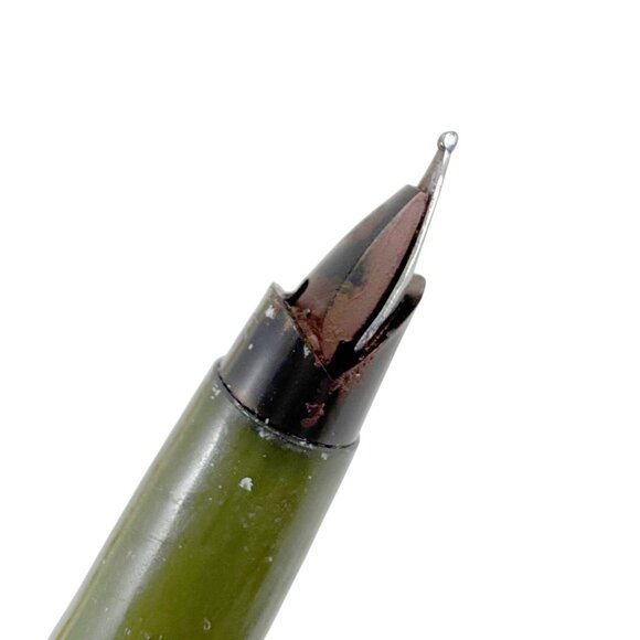 Parker 45 Fountain Pen & Converter Cartridge Avocado Green Vintage 1970s in Box - Picture 3 of 8